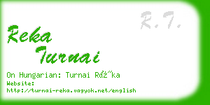 reka turnai business card